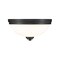 Z-Lite Ashton 3 Light Flush Mount, Matte Black & Matte Opal 443F3-MB - alternate 5